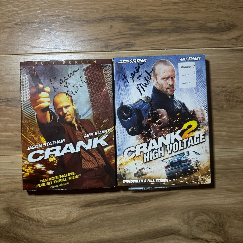Crank & Crank 2 High Voltage DVD Movie Bundle Jason Statham Action Film